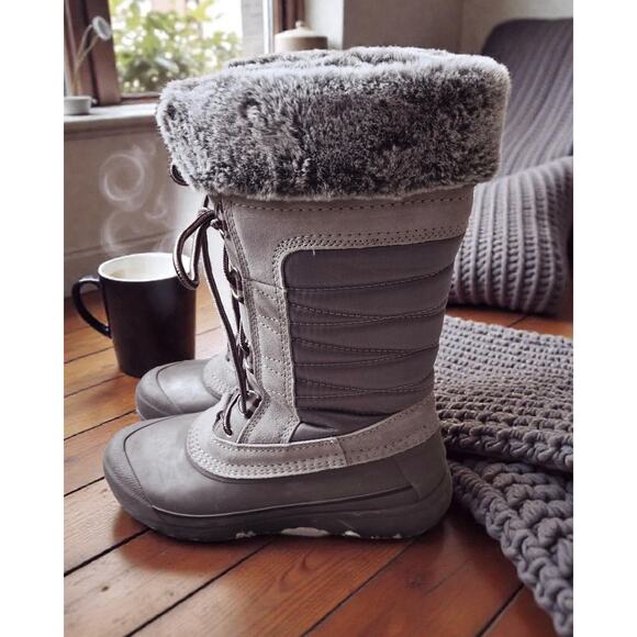 Land's End Kamik Women’s Haley Waterproof Boot Grey Size 10M - Picture 2 of 4